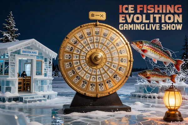 Ice Fishing Live Game Show Thumbnail mit Arctic Studio und Money Wheel